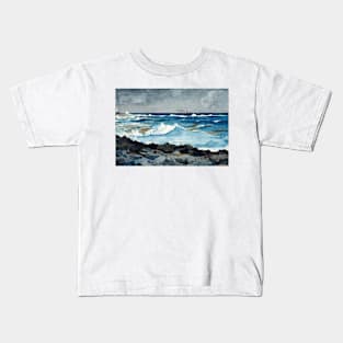 Shore and Surf, Nassau by Winslow Homer Kids T-Shirt